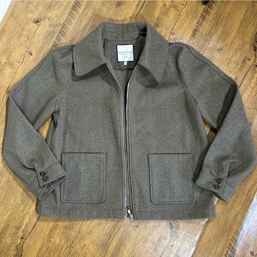 Bagatelle Cropped Zip Front Jacket